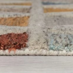 Flair Rugs Tapis de couloir en laine Moretz - Laine - Multicolore -Tapis Soldes Boutique 1000230078 211018 094712000034 DETAILS P000000001000230078