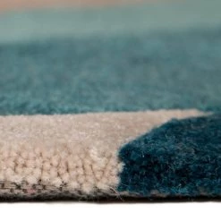 Flair Rugs Tapis Splinter I - Polyester - Bleu pétrole - 120 x 170 cm -Tapis Soldes Boutique 1000230331 201112 11162700240 DETAILS P000000001000230331