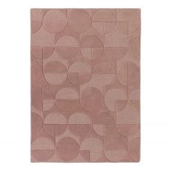 Flair Rugs Tapis en laine Gigi - Laine - Rose vieilli - 120 x 170 cm