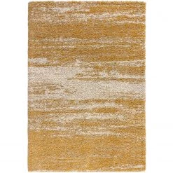 Flair Rugs Tapis épais Reza Ombre - Polypropylène - Jaune moutarde - 160 x 230 cm