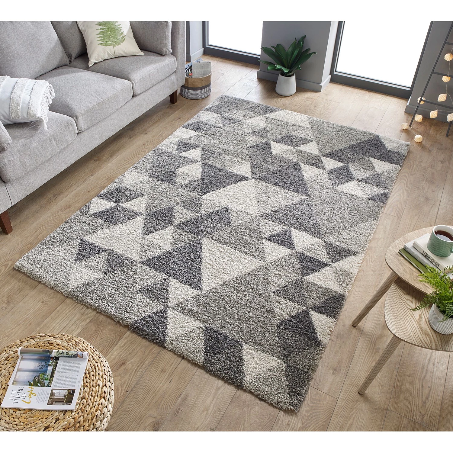 Flair Rugs Tapis épais Nuru - Polypropylène - Gris - 80 x 150 cm 4 Flair Rugs Tapis épais Nuru - Polypropylène - Gris - 80 x 150 cm – Image 2