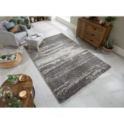 Flair Rugs Tapis épais Reza Ombre - Polypropylène - Gris - 120 x 170 cm -Tapis Soldes Boutique 1000230430 201112 11164600469 MOOD DETAILS P000000001000230430 mood