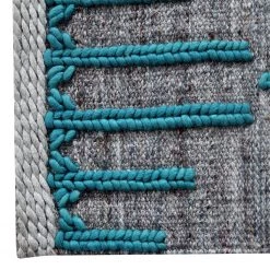 Top Square Tapis en laine Gothic Lines - Coton / Polyester - Turquoise 11 Top Square Tapis en laine Gothic Lines - Coton / Polyester - Turquoise -Tapis Soldes Boutique 1000230690 210413 12353300050 DETAILS P000000001000230690