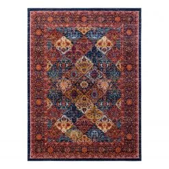 Nouristan Tapis Kolal - Polypropylène - Rouge - 80 x 150 cm