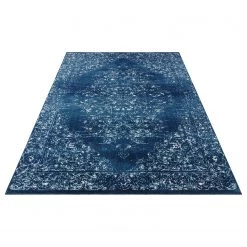 Nouristan Tapis Pandeh - Polypropylène - Bleu nuit - 80 x 150 cm -Tapis Soldes Boutique 1000230850 201120 10283900047 DETAILS P000000001000230850