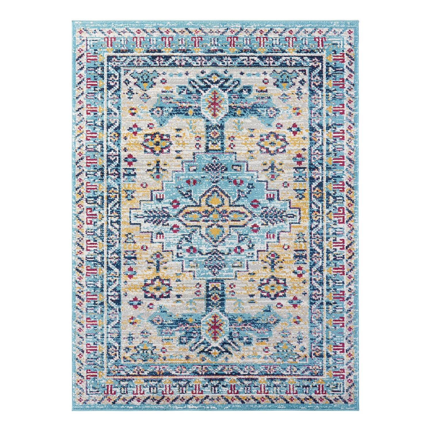 Nouristan Tapis Agha - Polypropylène - Bleu ciel - 120 x 170 cm 3 Nouristan Tapis Agha - Polypropylène - Bleu ciel - 120 x 170 cm
