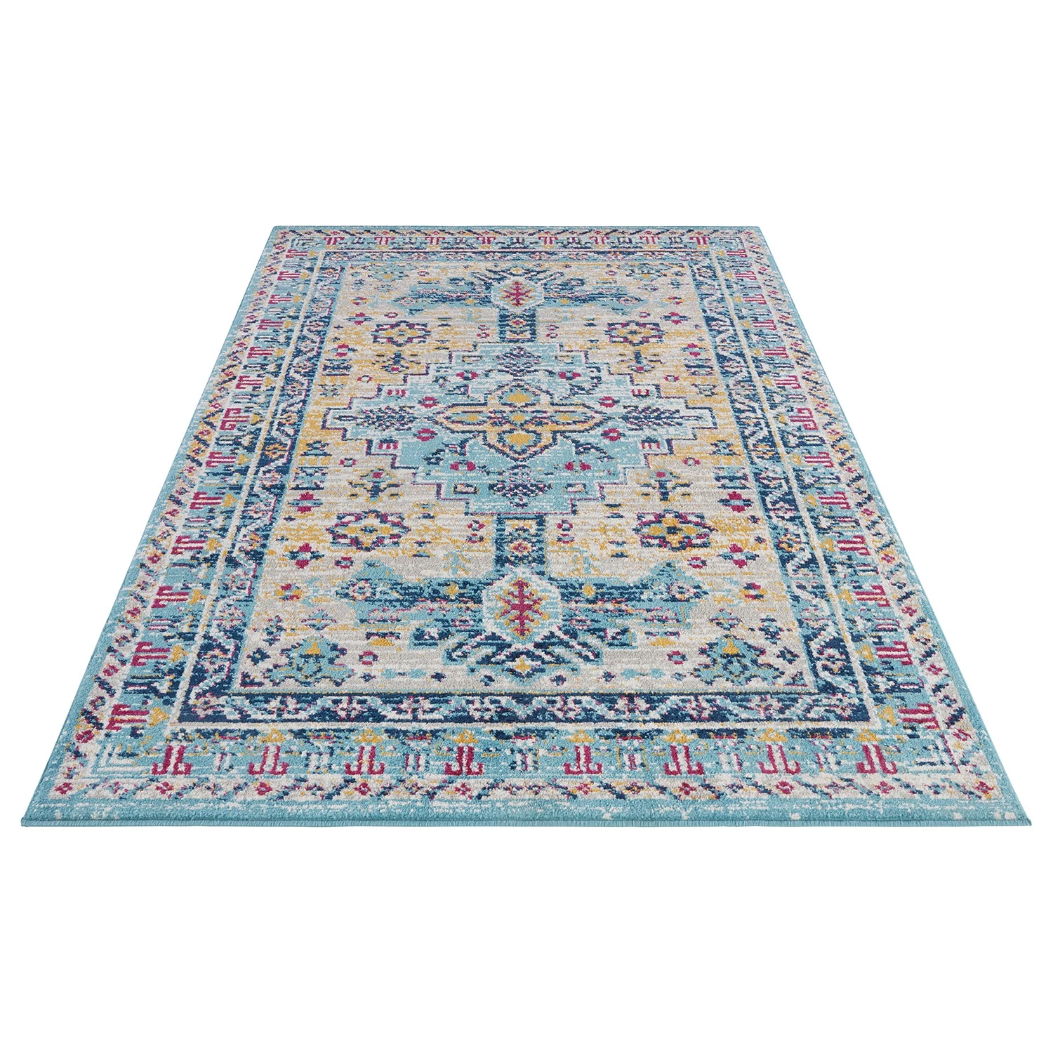 Nouristan Tapis Agha - Polypropylène - Bleu ciel - 120 x 170 cm 5 Nouristan Tapis Agha - Polypropylène - Bleu ciel - 120 x 170 cm – Image 3