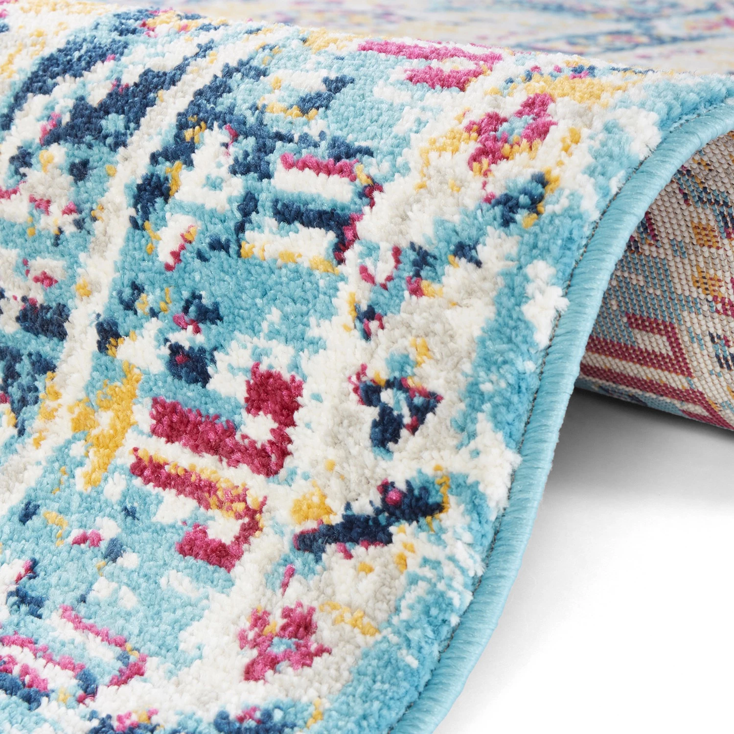 Nouristan Tapis Agha - Polypropylène - Bleu ciel - 120 x 170 cm 6 Nouristan Tapis Agha - Polypropylène - Bleu ciel - 120 x 170 cm – Image 4