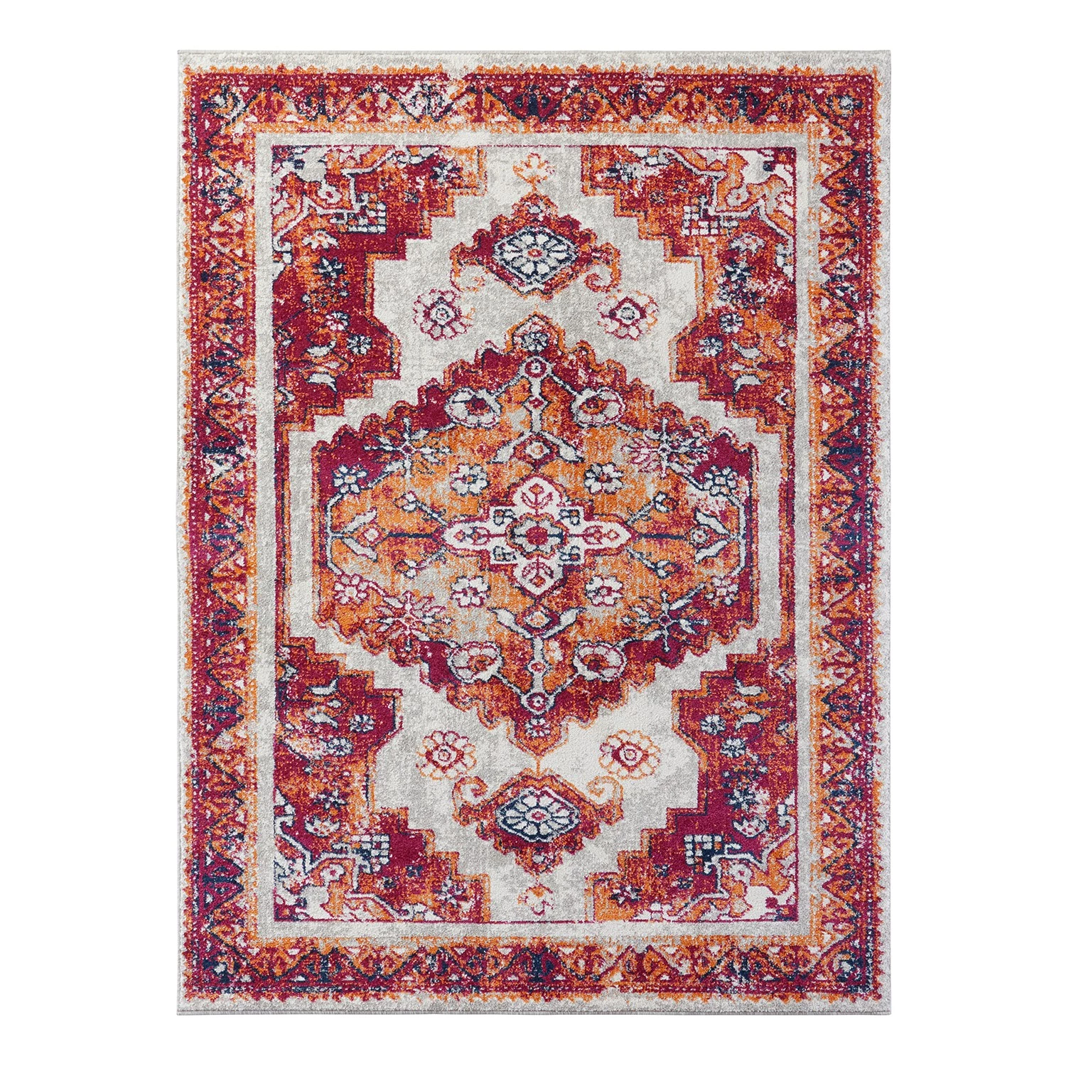 Nouristan Tapis Daber - Polypropylène - Rouge - 120 x 170 cm 3 Nouristan Tapis Daber - Polypropylène - Rouge - 120 x 170 cm