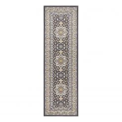 Nouristan Tapis Parun Täbriz - Polypropylène - Gris foncé - 80 x 150 cm