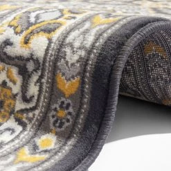 Nouristan Tapis Parun Täbriz - Polypropylène - Gris foncé - 80 x 150 cm -Tapis Soldes Boutique 1000230976 201120 10285800498 DETAILS P000000001000230976