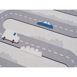 Happy Rugs Tapis enfant Street - Polyester / Coton - Gris clair / Blanc -Tapis Soldes Boutique 1000231805 201124 16551200197 DETAILS P000000001000231805