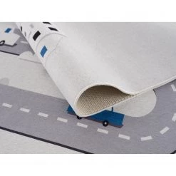 Happy Rugs Tapis enfant Street - Polyester / Coton - Gris clair / Blanc -Tapis Soldes Boutique 1000231805 201124 16551200198 DETAILS P000000001000231805