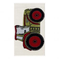 Happy Rugs Tapis enfant Tracteur - Fibres synthétiques - 60 x 110 cm