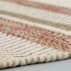 Astra Tapis en laine Carmen I - Laine / Polyester - Marron / Rouge - 90 x 160 cm -Tapis Soldes Boutique 1000232020 201125 09034600029 DETAILS P000000001000232020