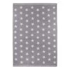 Andiamo Tapis Étoiles - Fibres synthétiques - Gris clair - 133 x 190 cm