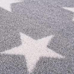 Andiamo Tapis Étoiles - Fibres synthétiques - Gris clair - 133 x 190 cm -Tapis Soldes Boutique 1000232659 201210 09375400020 DETAILS P000000001000232659