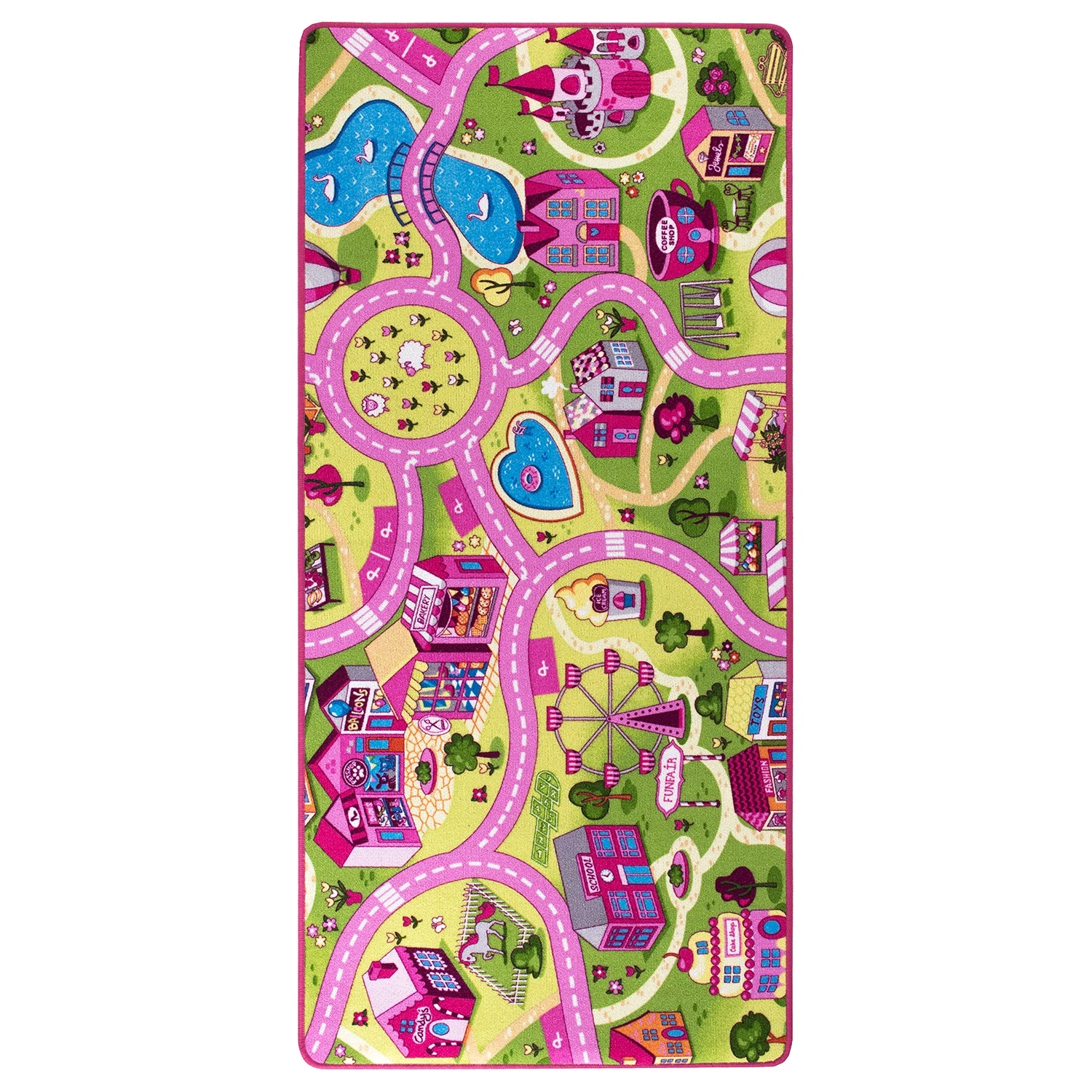 Andiamo Tapis de jeu Sweet Village I - Polyester - Rose 3 Andiamo Tapis de jeu Sweet Village I - Polyester - Rose