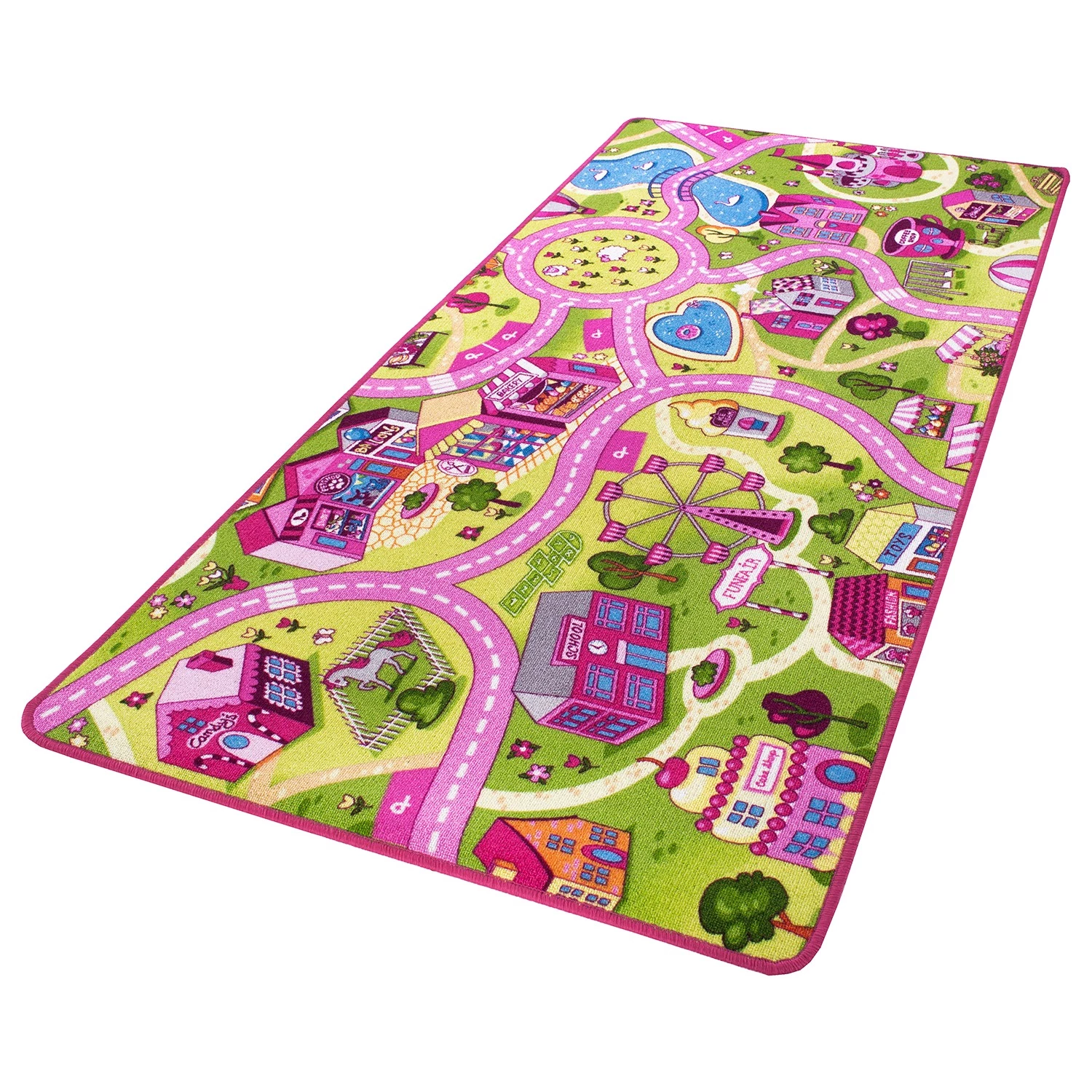 Andiamo Tapis de jeu Sweet Village I - Polyester - Rose 9 Andiamo Tapis de jeu Sweet Village I - Polyester - Rose – Image 7