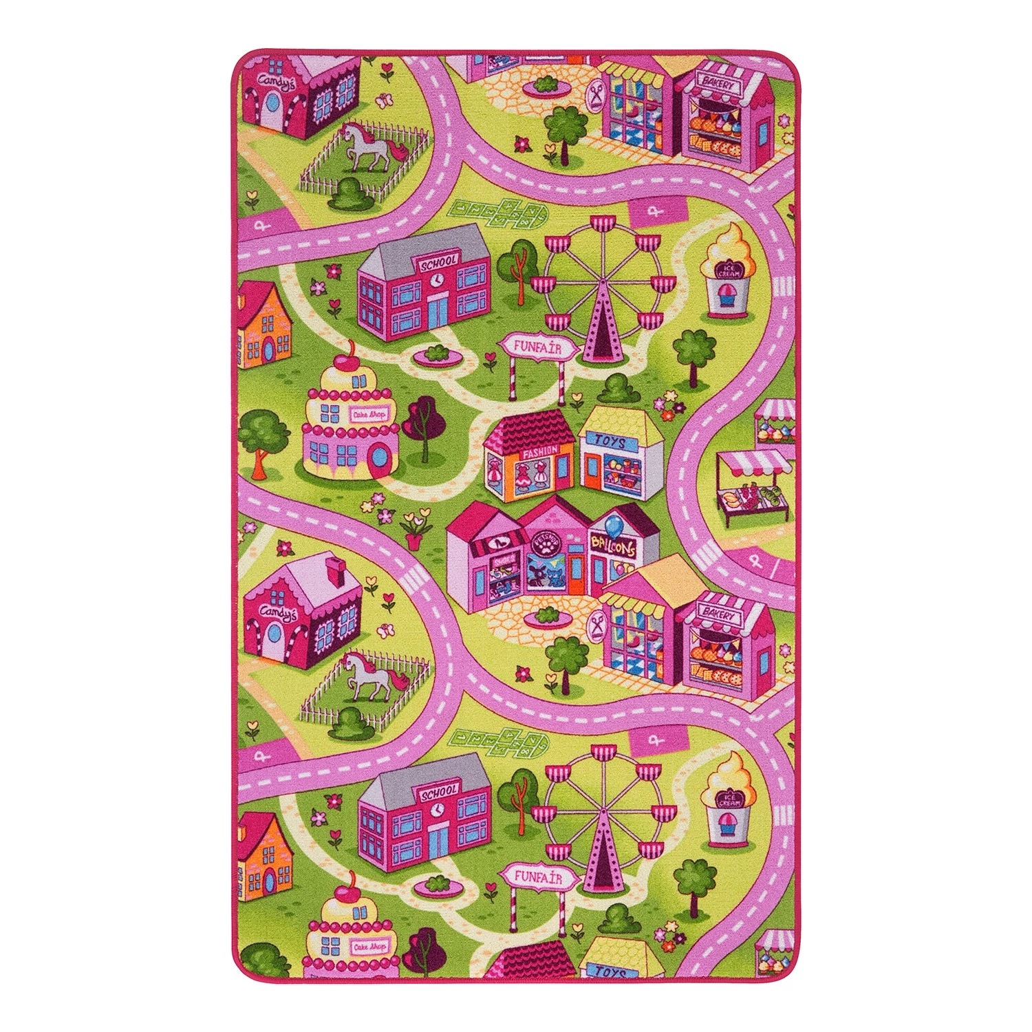 Andiamo Tapis de jeu Sweet Village II - Polyester - Rose 3 Andiamo Tapis de jeu Sweet Village II - Polyester - Rose