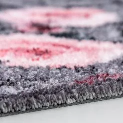 Astra Paillasson Pure et Soft Blumen - Fibres synthétiques - Gris / Rose -Tapis Soldes Boutique 1000232978 201130 17243700606 DETAILS P000000001000232978
