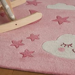 SMART KIDS Tapis enfant LaLeLu - Polyester - Rose - 120 x 170 cm -Tapis Soldes Boutique 1000233118 201210 17042400422 DETAILS P000000001000233118