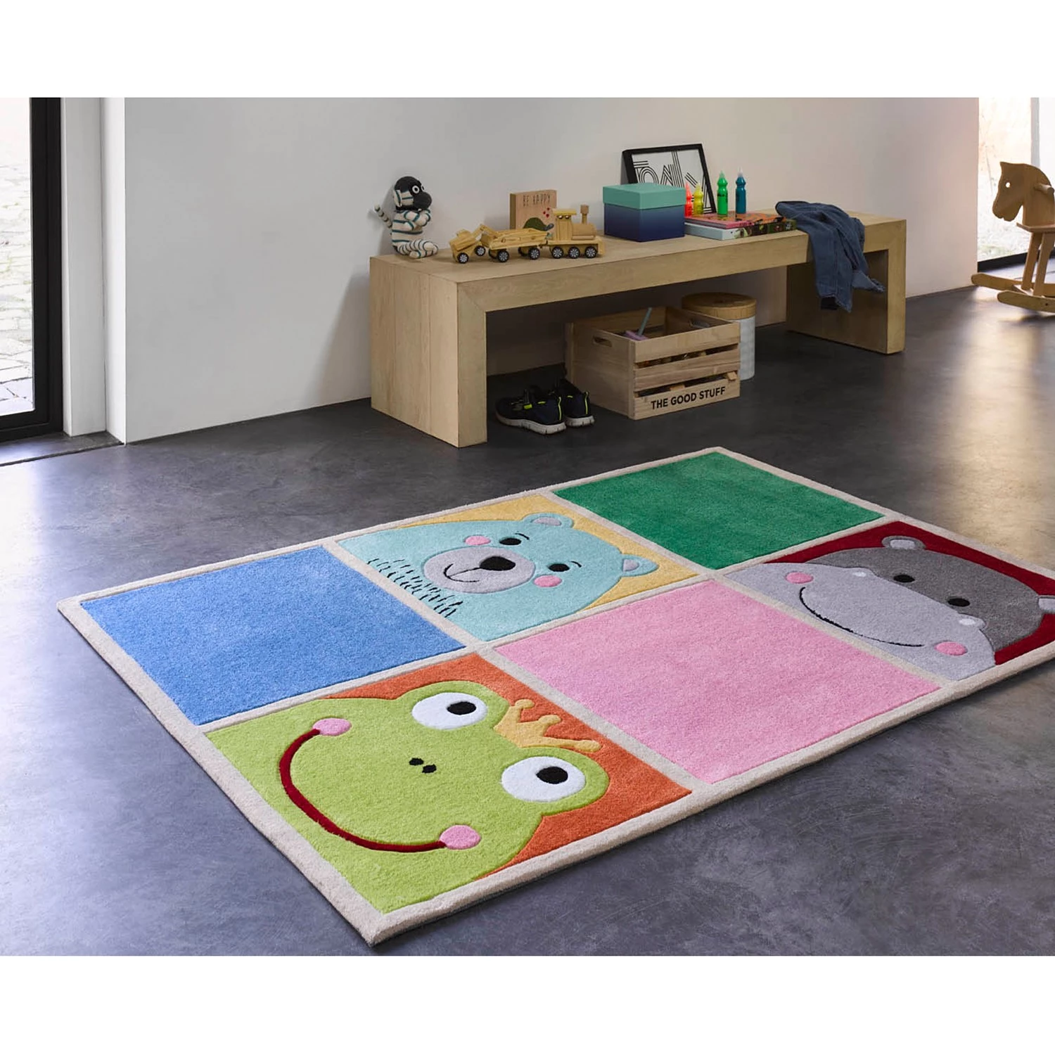 SMART KIDS Tapis enfant What's up?! - Polyester - Multicolore - 120 x 170 cm 4 SMART KIDS Tapis enfant What's up?! - Polyester - Multicolore - 120 x 170 cm – Image 2