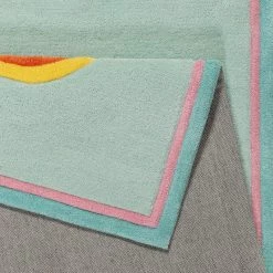 SMART KIDS Tapis enfant Happy me! - Polyester - Bleu clair - 120 x 170 cm -Tapis Soldes Boutique 1000233149 201210 17095600617 DETAILS P000000001000233149