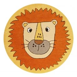 SMART KIDS Tapis enfant Linus - Polyester - Orange / Jaune