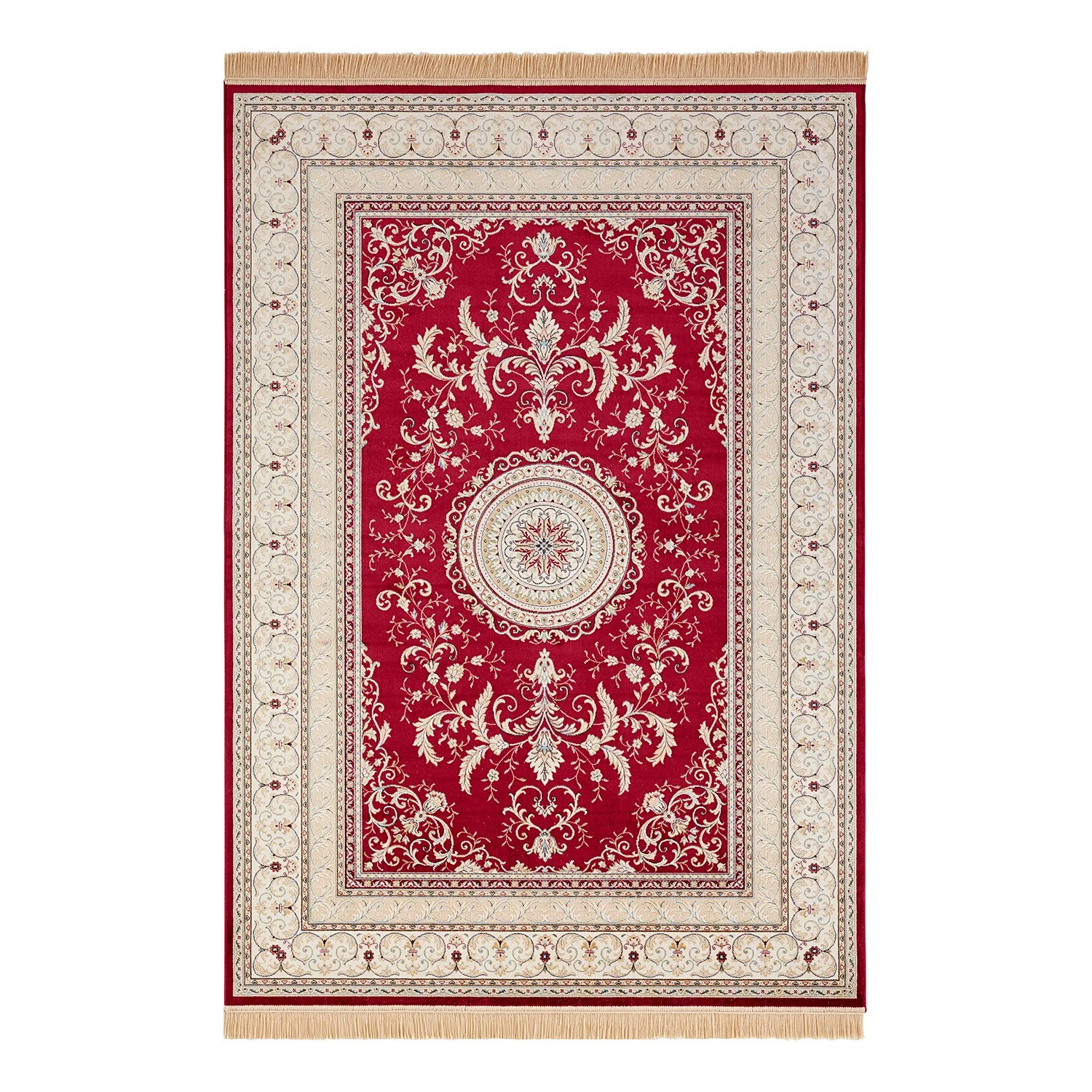 Nouristan Tapis Antik Negar - Viscose / Coton - Rouge - 160 x 230 cm 3 Nouristan Tapis Antik Negar - Viscose / Coton - Rouge - 160 x 230 cm