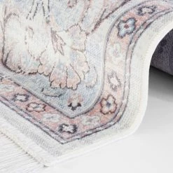 Nouristan Tapis Heriz - Viscose / Coton - Rose - 135 x 195 cm 7 Nouristan Tapis Heriz - Viscose / Coton - Rose - 135 x 195 cm -Tapis Soldes Boutique 1000234672 201210 11234300207 DETAILS P000000001000234672