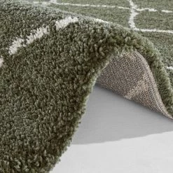 Mint Rugs Tapis épais Hash I - Fibres synthétiques - Vert olive - 160 x 230 cm -Tapis Soldes Boutique 1000234743 201210 11241000422 DETAILS P000000001000234743