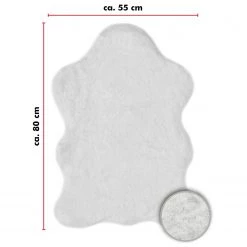 Andiamo Tapis en fourrure Cingoli - Polyester - Blanc -Tapis Soldes Boutique 1000235638 220616 500 SKETCH DETAILS P000000001000235638 sketch