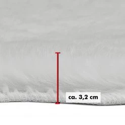 Andiamo Tapis en fourrure Cingoli - Polyester - Blanc -Tapis Soldes Boutique 1000235638 220616 501 SKETCH DETAILS P000000001000235638 sketch
