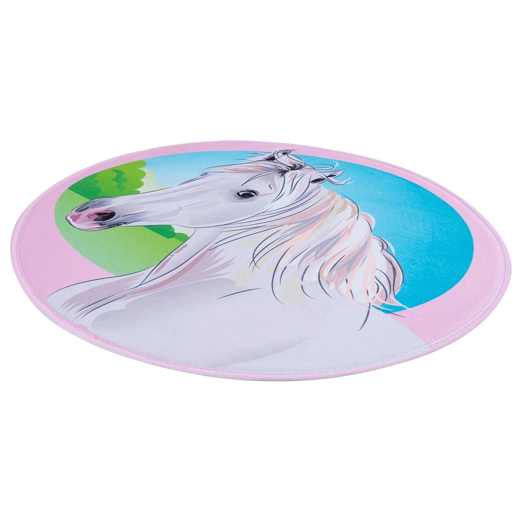 Obsession Tapis enfant My Mila Enfants Cheval - Polyester - Rose 4 Obsession Tapis enfant My Mila Enfants Cheval - Polyester - Rose – Image 2