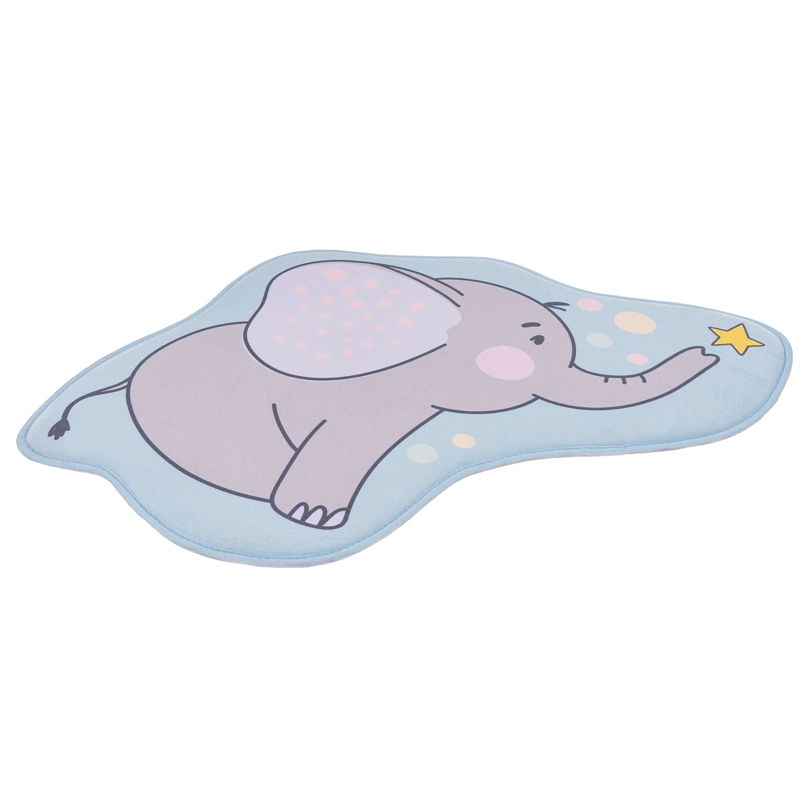 Obsession Tapis enfant My Mila Enfant Eléphant - Polyester - Bleu 4 Obsession Tapis enfant My Mila Enfant Eléphant - Polyester - Bleu – Image 2