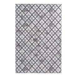 Obsession Tapis My Bonanza III - Polyester - Blanc / Gris - 80 x 150 cm