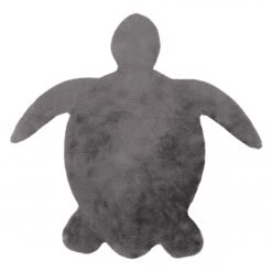 Obsession Tapis enfant My Luna Tortue - Micropolyester souple - Gris