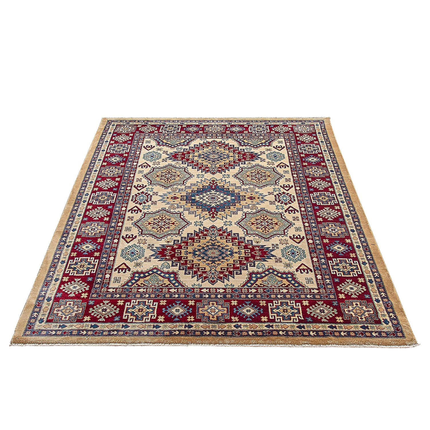 Sehrazat Tapis oriental Ornament 1354 - Polyester - Aspect soie - Crème / Beige - 60 x 100 cm 5 Sehrazat Tapis oriental Ornament 1354 - Polyester - Aspect soie - Crème / Beige - 60 x 100 cm – Image 3