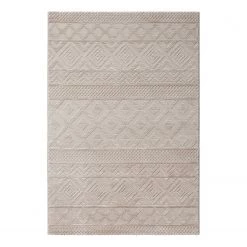 Sehrazat Tapis Luxury 6100 - Polyester - Beige clair - 160 x 230 cm