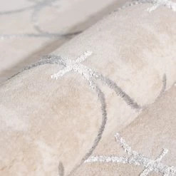 Sehrazat Tapis Lara 701 - Polyester - Beige - 80 x 150 cm -Tapis Soldes Boutique 1000238392 210113 11145601306 DETAILS P000000001000238392