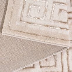 Sehrazat Tapis Lara 703 - Polyester - Beige - 80 x 150 cm -Tapis Soldes Boutique 1000238438 210113 11273501682 DETAILS P000000001000238438