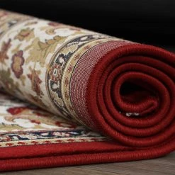 Sehrazat Tapis Excellent 806 - Polypropylène - Rouge / Beige - 120 x 170 cm -Tapis Soldes Boutique 1000238993 210106 10062200236 DETAILS P000000001000238993