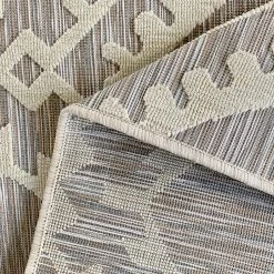 Sehrazat Tapis intérieur / extérieur Road 3410 - Fibres synthétiques - Gris - 80 x 150 cm -Tapis Soldes Boutique 1000239045 210106 10064000494 DETAILS P000000001000239045