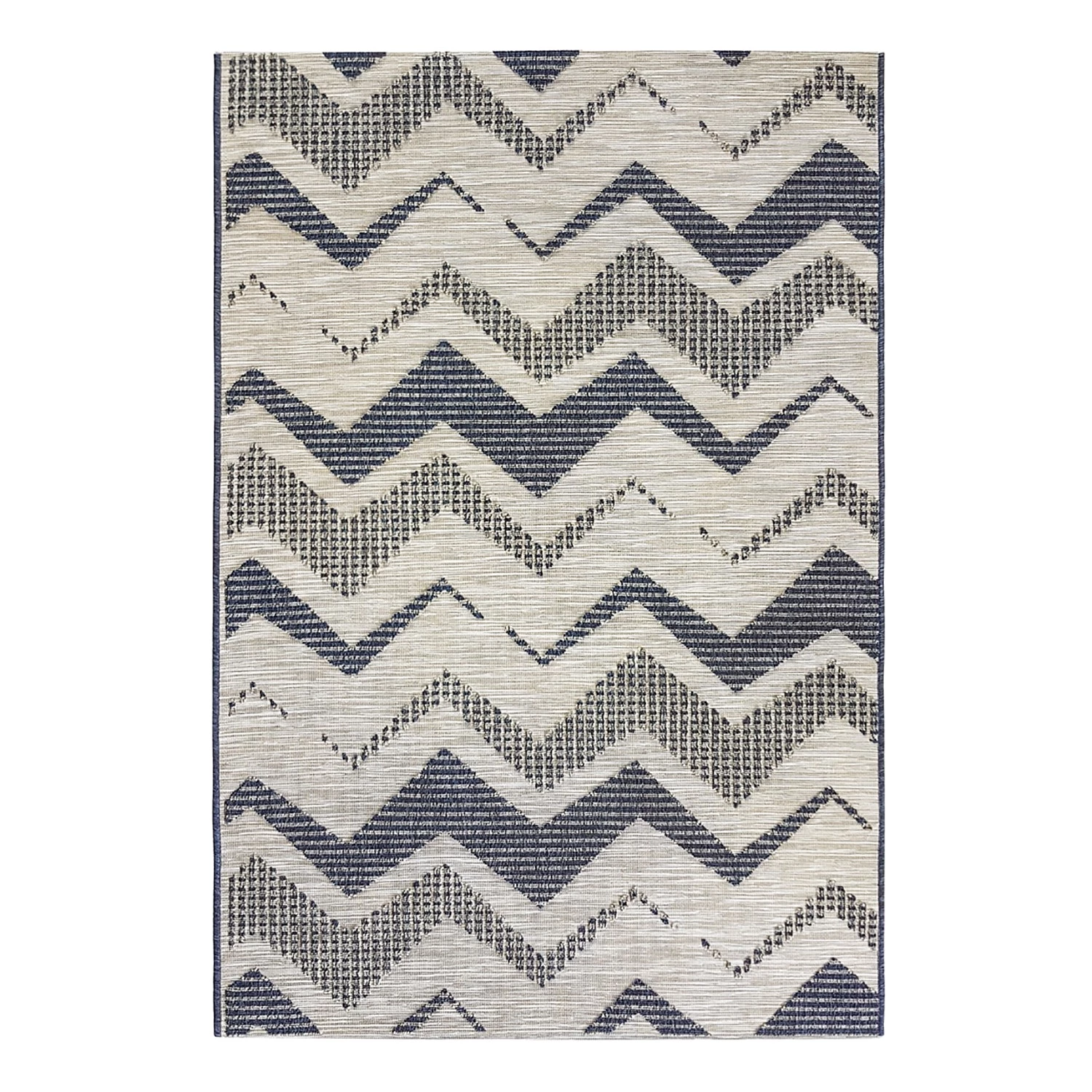 Sehrazat Tapis intérieur / extérieur Road 3440 - Polypropylène - Bleu / Gris - 160 x 230 cm 3 Sehrazat Tapis intérieur / extérieur Road 3440 - Polypropylène - Bleu / Gris - 160 x 230 cm