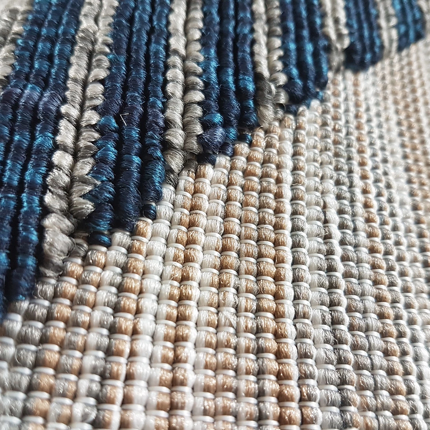 Sehrazat Tapis intérieur / extérieur Road 3440 - Polypropylène - Bleu / Gris - 160 x 230 cm 4 Sehrazat Tapis intérieur / extérieur Road 3440 - Polypropylène - Bleu / Gris - 160 x 230 cm – Image 2