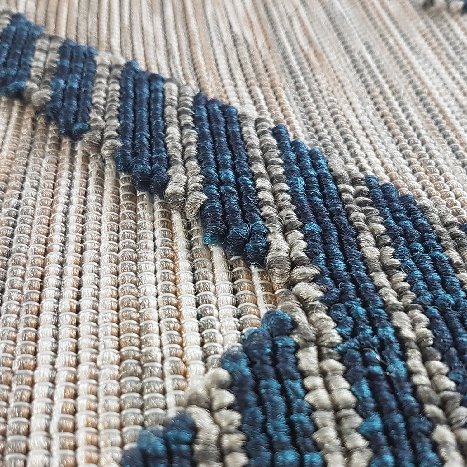 Sehrazat Tapis intérieur / extérieur Road 3440 - Polypropylène - Bleu / Gris - 160 x 230 cm 5 Sehrazat Tapis intérieur / extérieur Road 3440 - Polypropylène - Bleu / Gris - 160 x 230 cm – Image 3