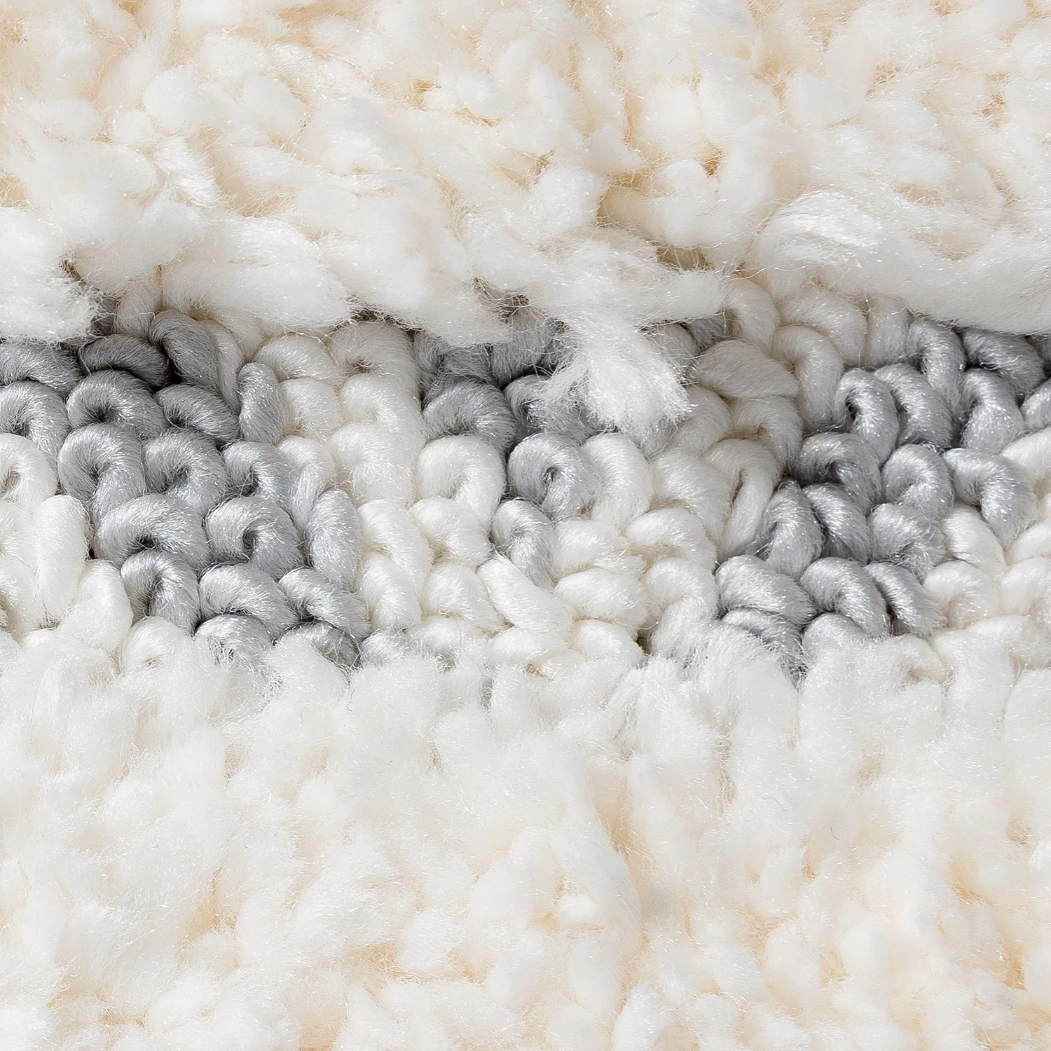 Sehrazat Tapis épais Bahama 8823 - Polypropylène - Crème / Gris - 80 x 150 cm 5 Sehrazat Tapis épais Bahama 8823 - Polypropylène - Crème / Gris - 80 x 150 cm – Image 3