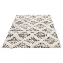 Sehrazat Tapis épais Bahama 8934 - Polypropylène - Crème / Gris - 80 x 150 cm -Tapis Soldes Boutique 1000239078 210106 10065800698 DETAILS P000000001000239078