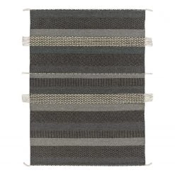 Schöner Wohnen Kollektion Tapis Botana III - Laine - Gris foncé - 200 x 300 cm